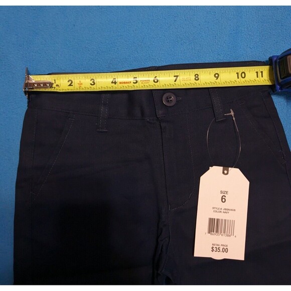 Jump Start Boy's School Uniform Shorts Navy Size 6 - Picture 2 of 5